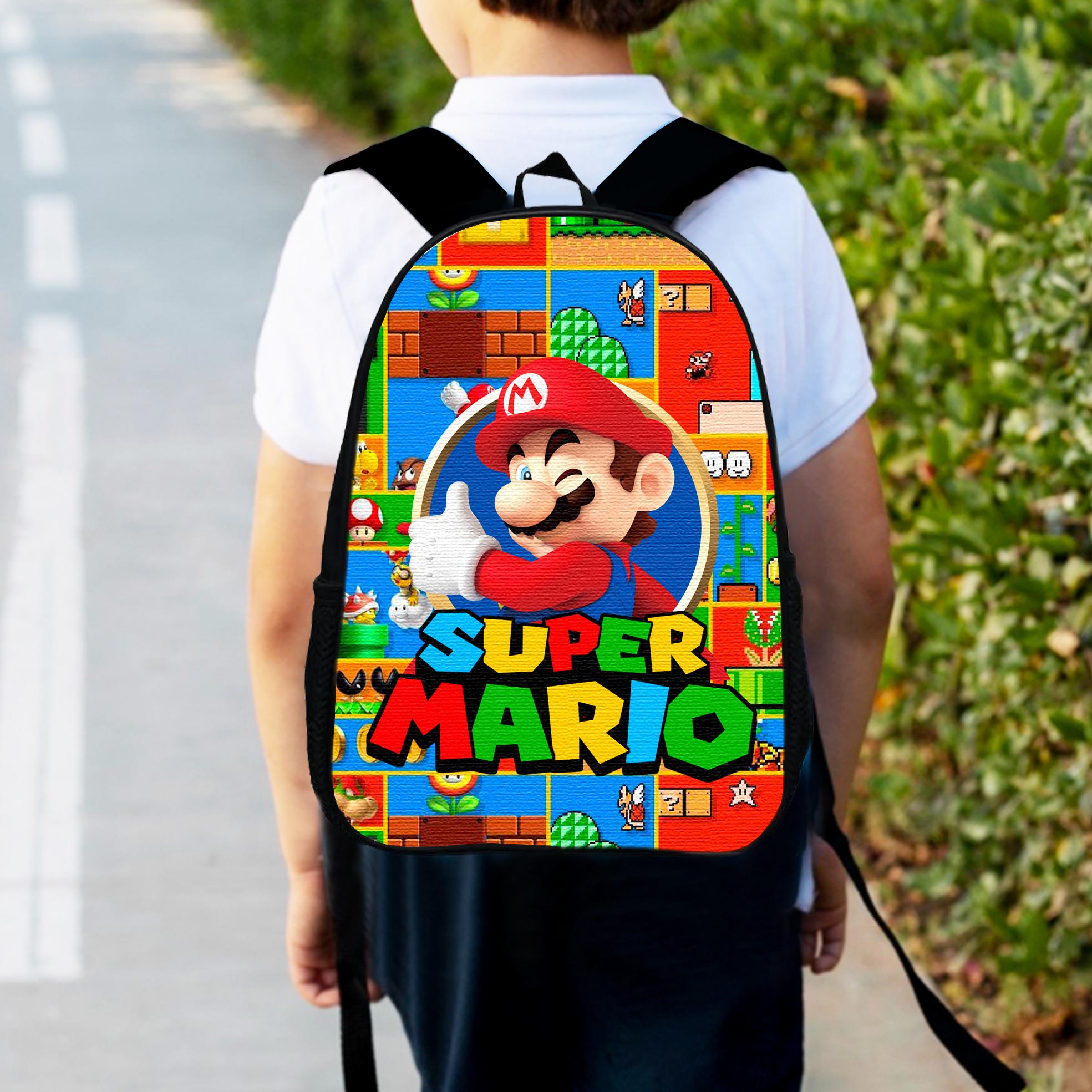 Шкільний рюкзак дитячий для хлопчика Super Mario міський 34х27 см (0076) - фото 5