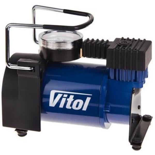 Электрический компрессор Vitol 150psi/14Amp/37л/прикурювач (K-30)