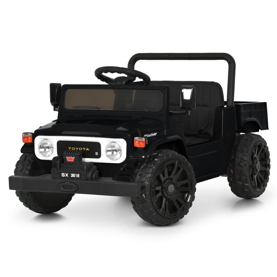 Детский электрический джип Bambi Toyota 12V одноместный до 50 кг Черный (DE-169-E-907)
