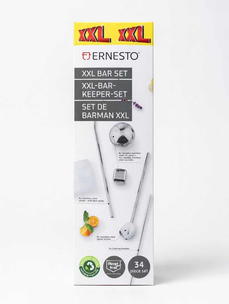 Набір бармена ERNESTO XXL нержавіюча сталь 34 пр. (500171)