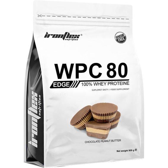 Протеїн IronFlex WPC 80eu Edge Chocolate Peanut butter 900 g 30 servings (000008571) - фото 1