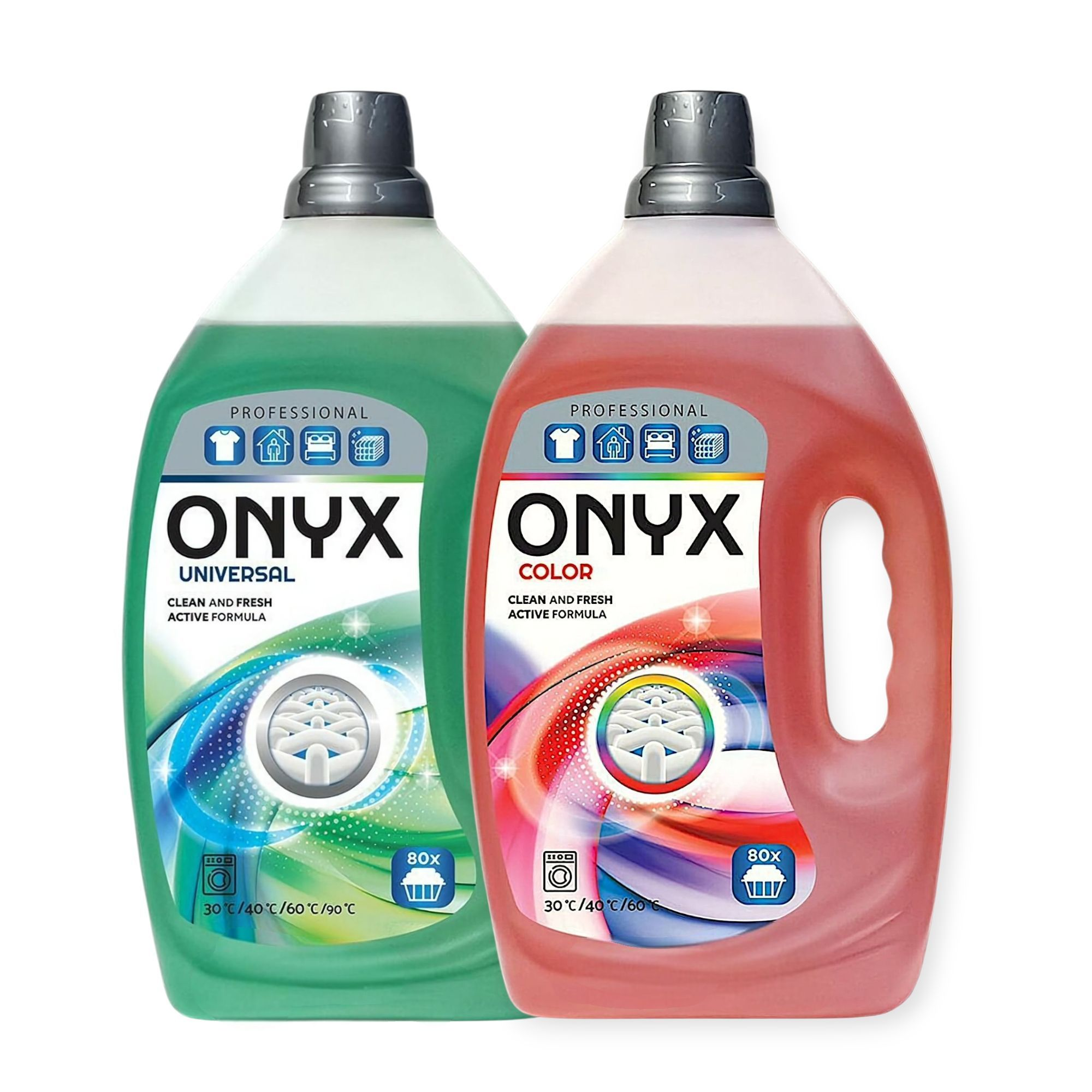 Набор геля для стирки Onyx Professional Universal and Color 80 стирок 3,2 л 2 шт. (441216/09)