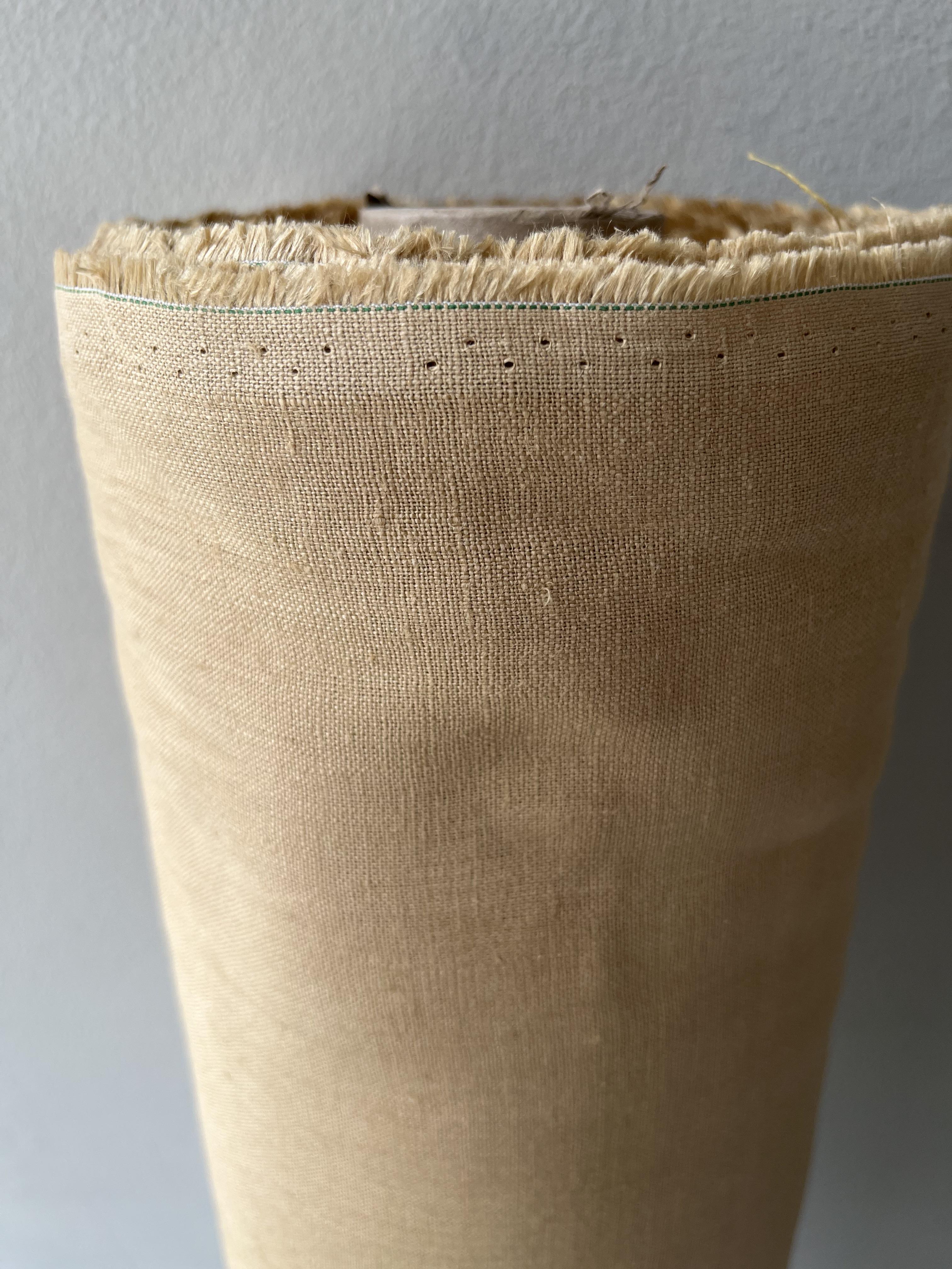 Тканина костюмна пом'якшена Linen Plus 100% льон 143 см 883 Ніжно-жовтий - фото 2