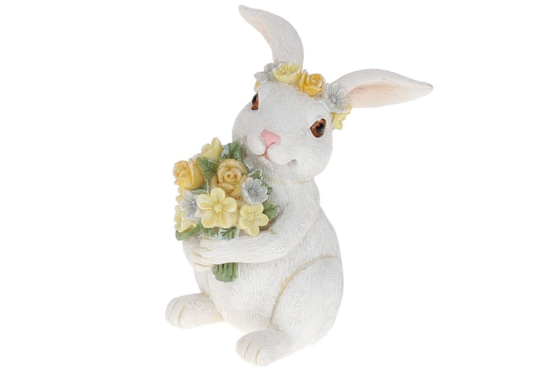 Декоративна статуетка BonaDi Зайчиха з букетом (K07-120)