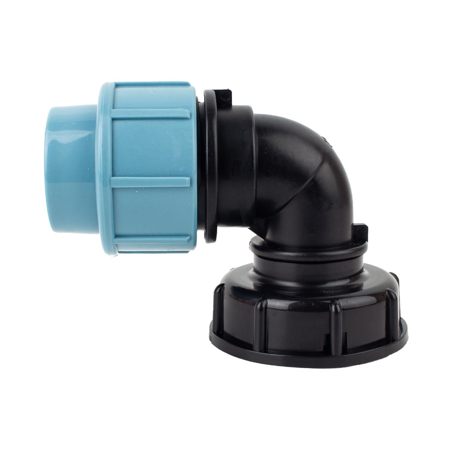 Угловой переходник из еврокуба S60х6 на ПНД трубу 32 мм