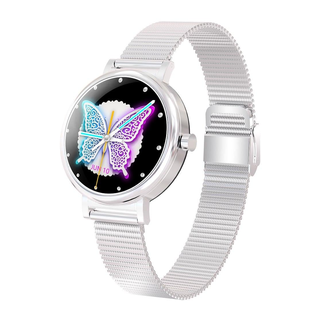 Смарт-годинник сенсорний Linwear LW06 Metal з вимірюванням тиску Сріблястий