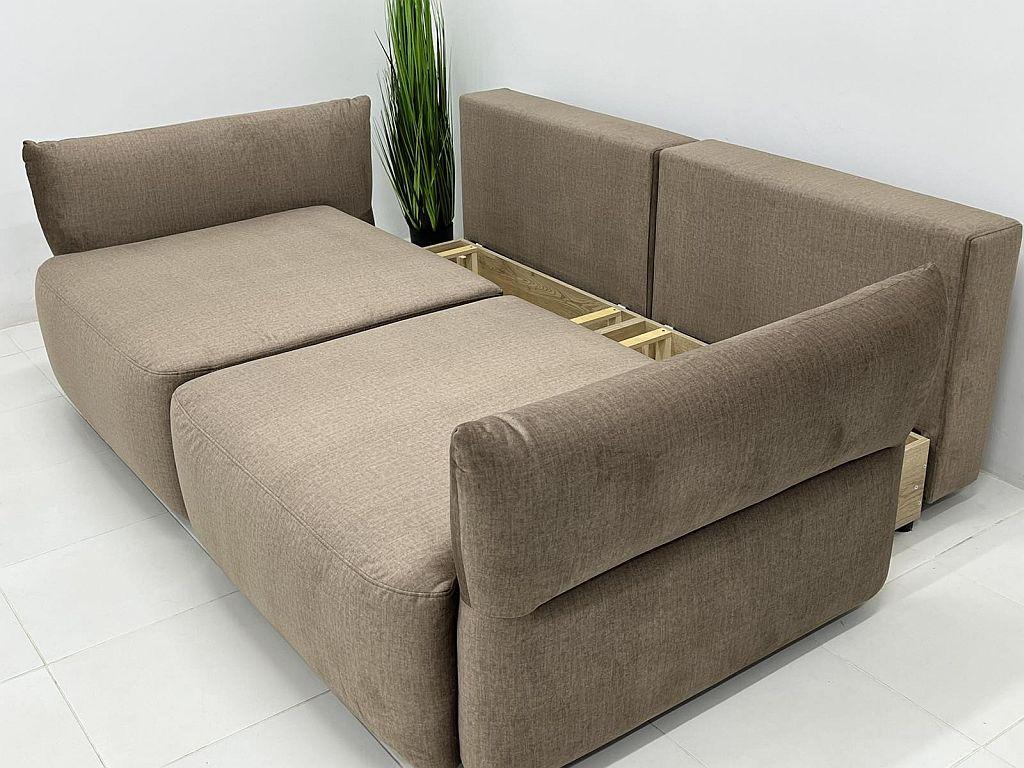 Диван розкладний у вітальню/спальню Нью-Йорк Вуді дерево/ламінована ДСП/тканина Коричневий - фото 4 Диван розкладний у вітальню/спальню Нью-Йорк Вуді дерево/ламінована ДСП/тканина Коричневий - фото 4