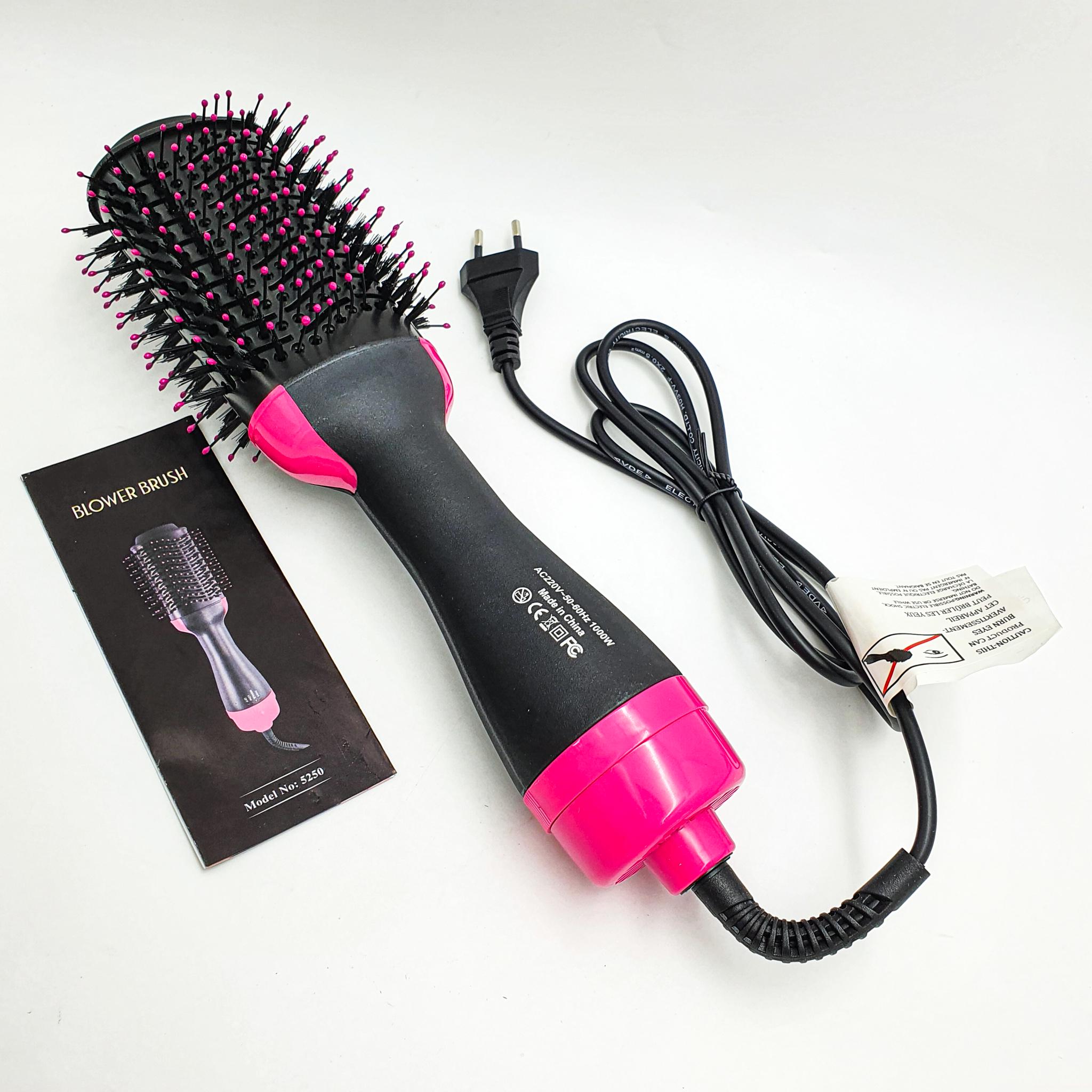 Фен щітка гребінець стайлер для укладки волосся 3в1 One Step Hair Dryer and Styler чорний - фото 5