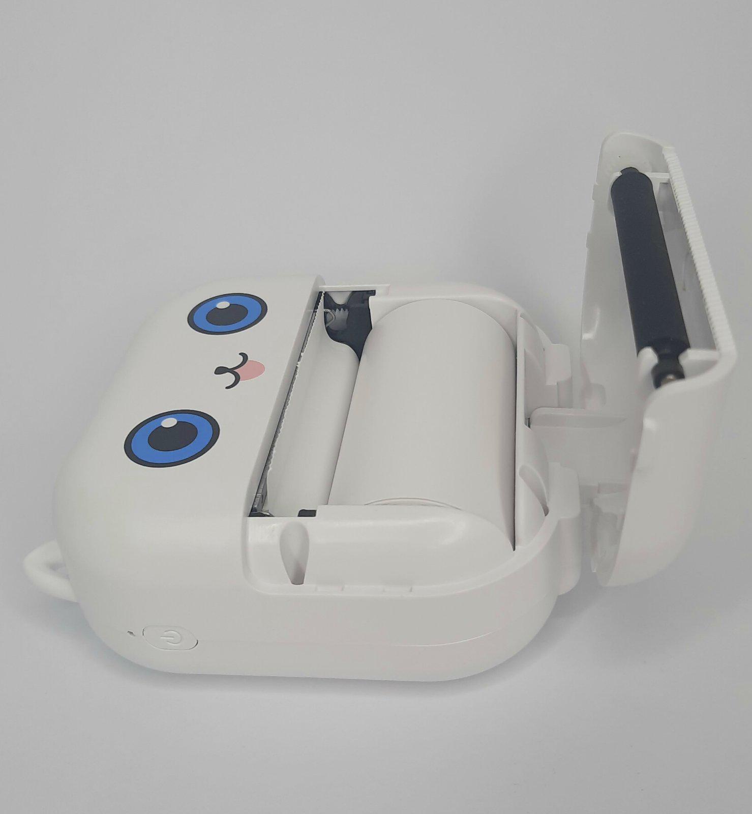 Термопринтер дитячий Mini Printer Котик Bluetooth X15 Білий - фото 5 Термопринтер дитячий Mini Printer Котик Bluetooth X15 Білий - фото 5