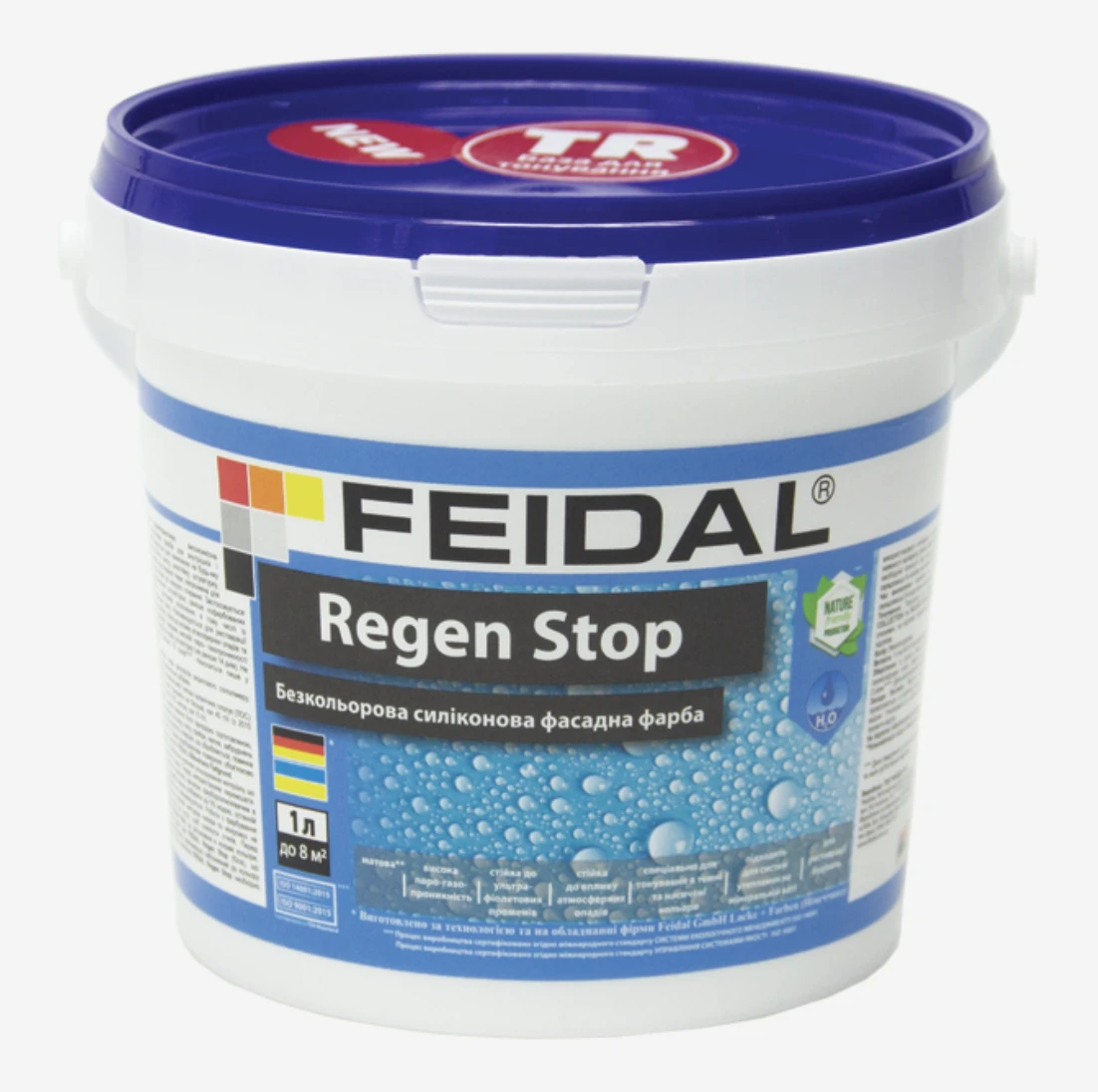 Фарба силіконова фасадна Feidal Regen Stop безбарвна 1 л (1886455314)