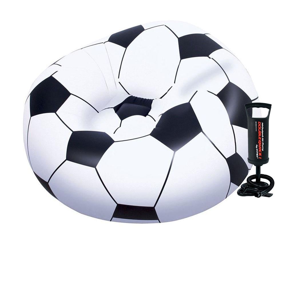 Надувне крісло Bestway 75010-1 з ручним насосом 114х112 см (172889)