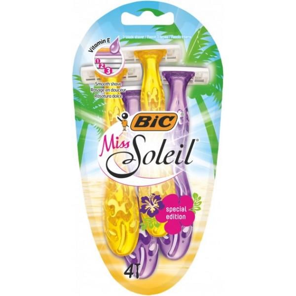 Набор бритв без сменных картриджей BIC Miss Soleil Tropical 4 шт.