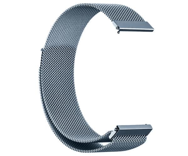 Ремешок металлический Milanese Magnetic для смарт-часов Huawei Watch GT 5 46 мм 22 мм Серо-голубой