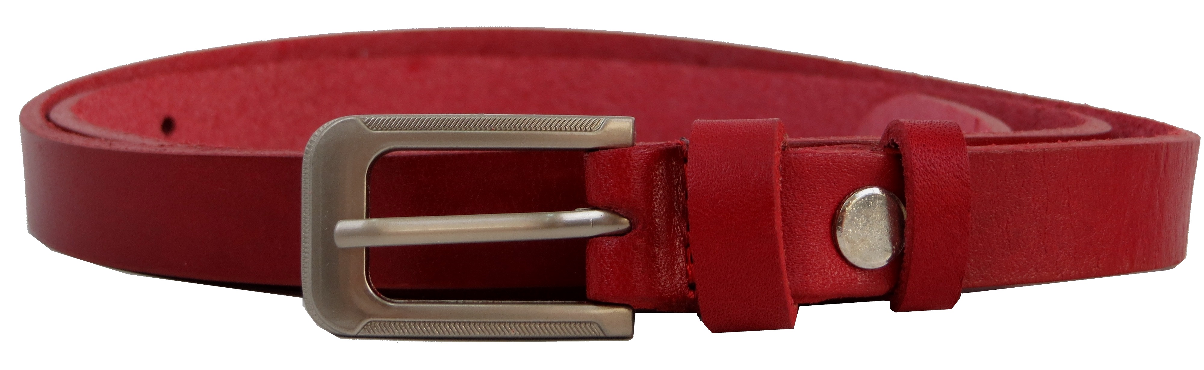 Ремень женский Skipper кожаный Красный (1312-15)