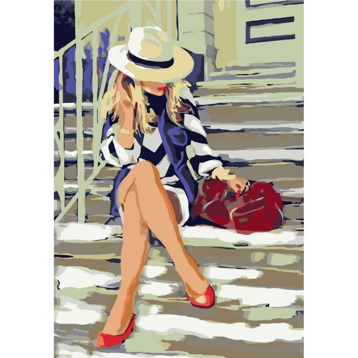 Картина по номерам Ідейка Незнакомка 40х50 см (KHO2632)