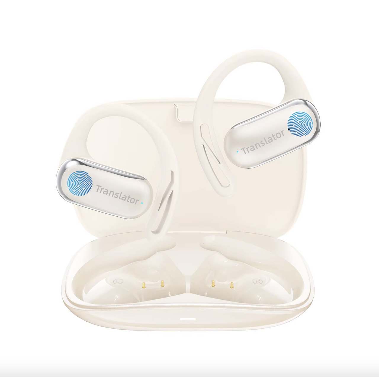 Наушники с синхронным переводом голоса WOOASK F56 электронный переводчик с пакетом offline Crema