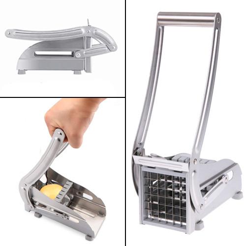 Машинка ручна для нарізки картоплі фрі соломкою сталь (439200) - фото 2