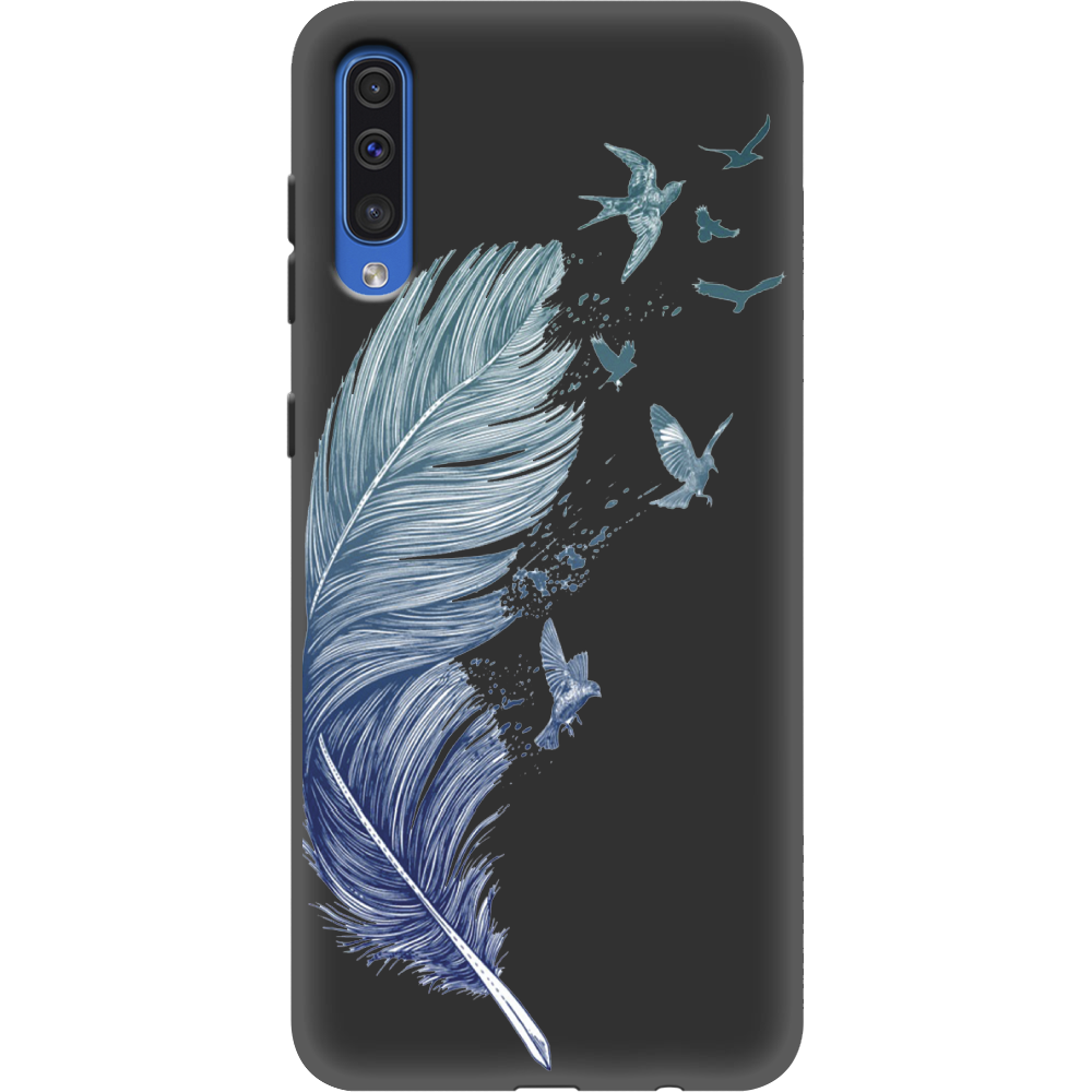 Чехол Boxface Samsung A505 Galaxy A50 Feather Черный силикон (36417-cc38-36628)