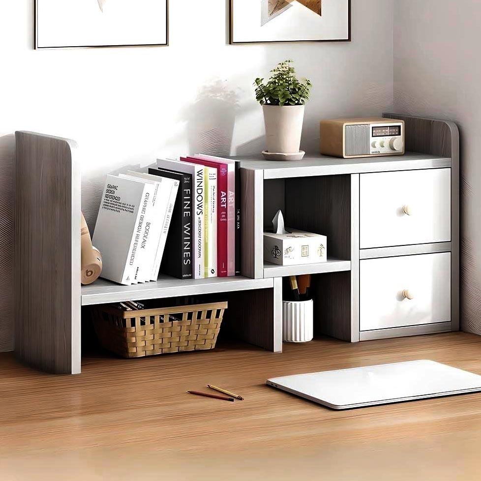 Полиця-надбудова настільна з дерева Жаклін маренго-зефір (АКД-02001920)