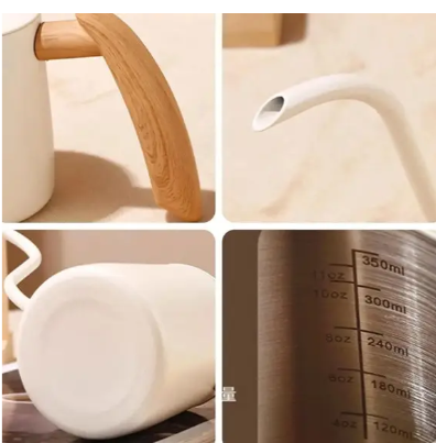 Заварник Bohmann с длинным узким носиком для дрип-кофе 600 мл Белый (97600 W) - фото 4 Заварник Bohmann с длинным узким носиком для дрип-кофе 600 мл Белый (97600 W) - фото 4