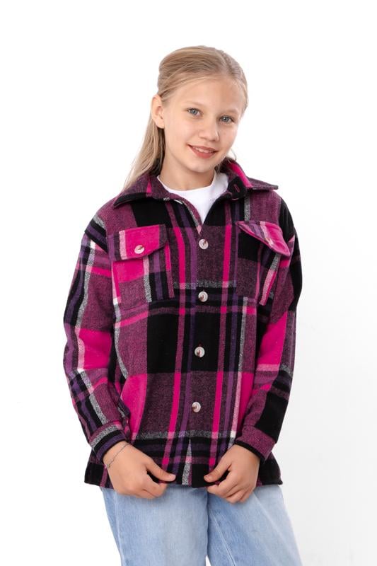 Сорочка байкова підліткова в клітинку Носи Своє з кишенями р. 164 см Фуксія (6417-114) - фото 3 Сорочка байкова підліткова в клітинку Носи Своє з кишенями р. 164 см Фуксія (6417-114) - фото 3
