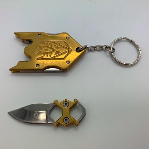 Брелок трансформер Ніж Transformers Knife Золотистий