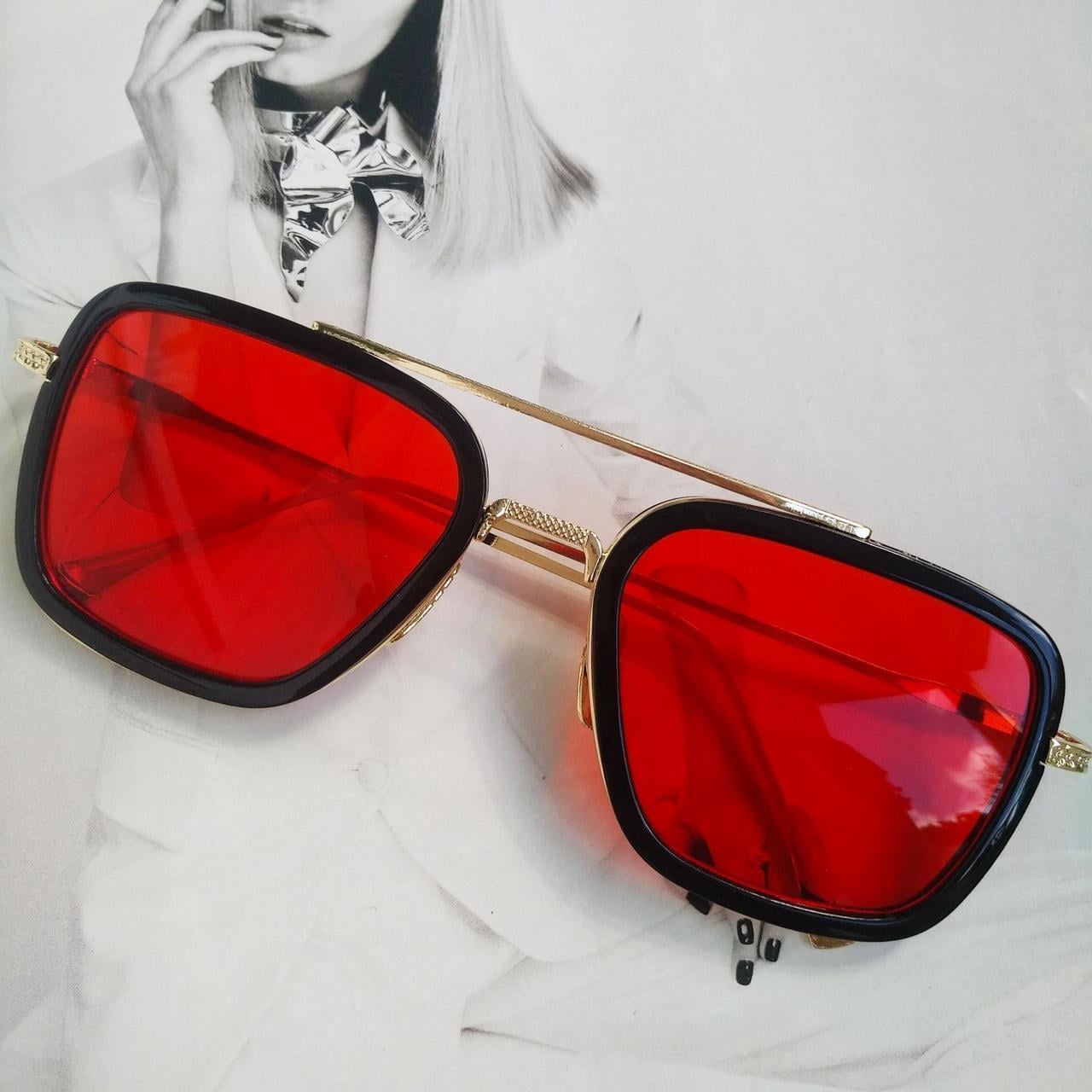 Солнцезащитные очки Тони Старка Красный