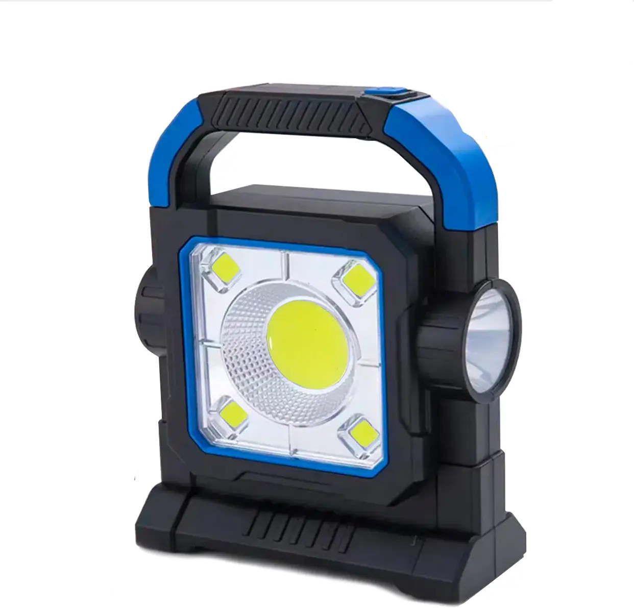 Фонарь на аккумуляторе TORCH HC 7078 с солнечной панелью Blue (iz14054)