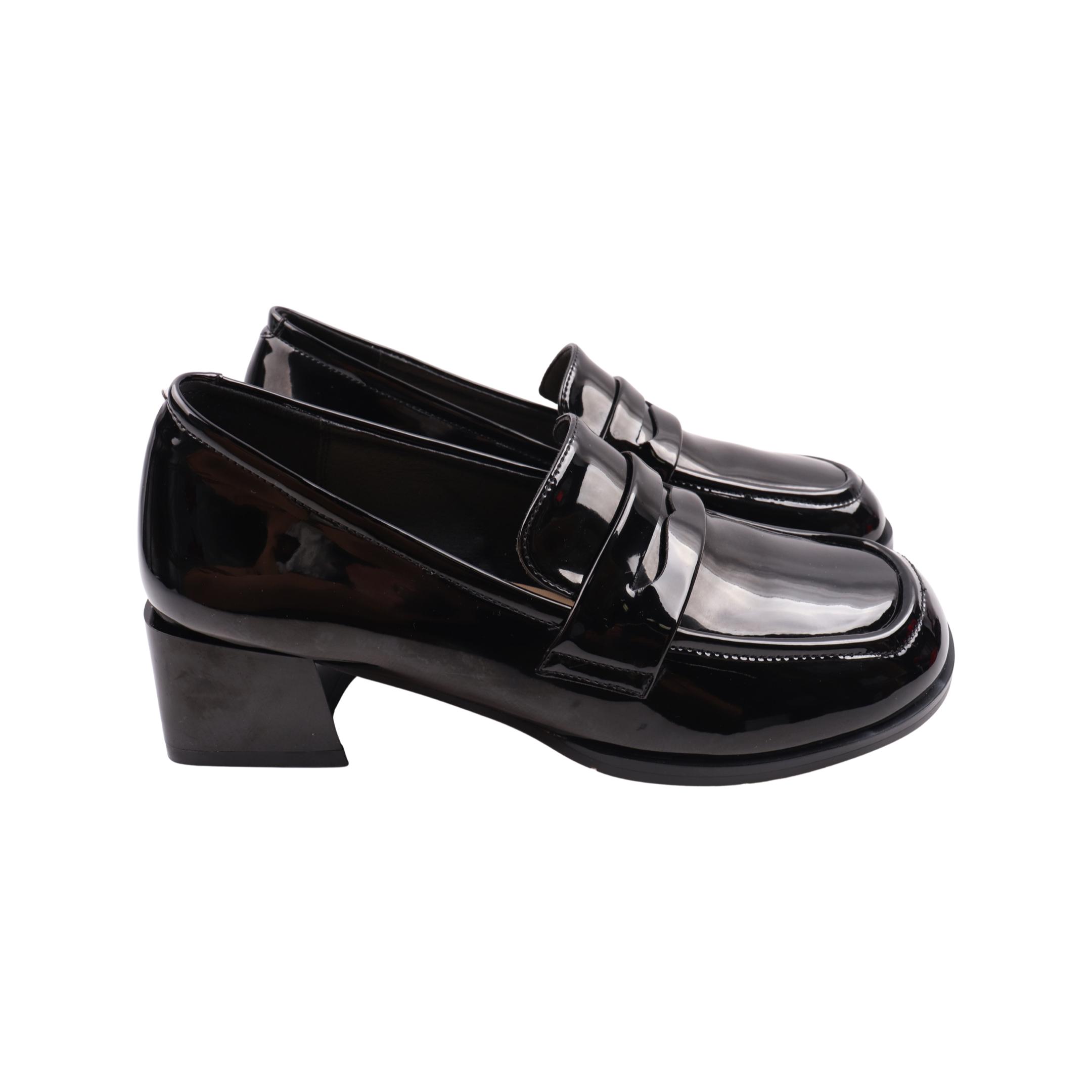 Туфли женские Melanda из лаковой кожи р. 39 Черный (154-23DT)