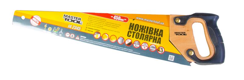 Ножівка столярна MASTERTOOL 450 мм 7TPI MAX CUT (14-2345) - фото 2