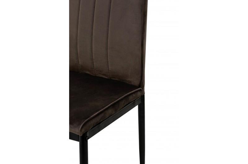 Кухонний стілець Мікс Меблі Rich велюр Брауні/Чорний - фото 8