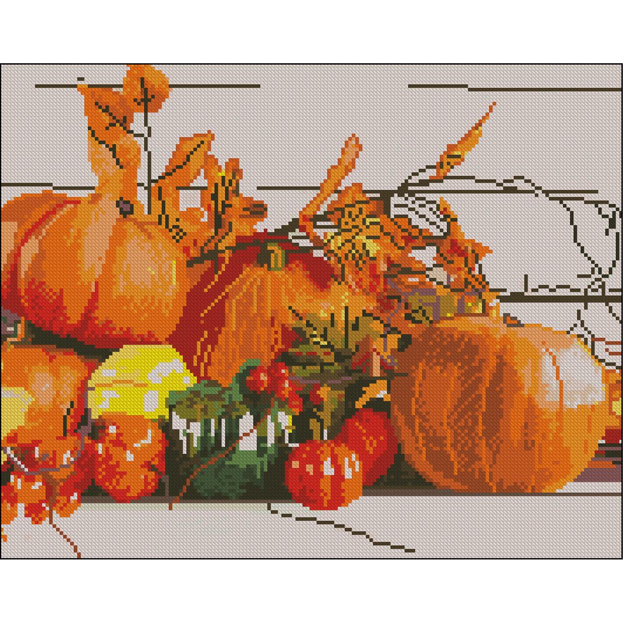 Алмазная мозаика Strateg Осень без подрамника 40х50 см (ZAV4050-10)