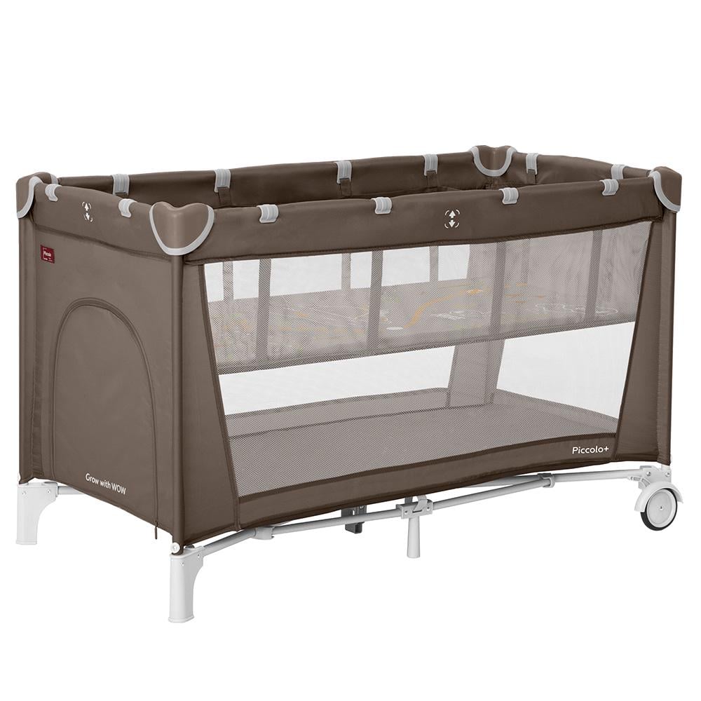 Манеж CARRELLO Piccolo+ CRL-18102 со вторым дном /1/MOQ CHocolate Brown (CR_109008)