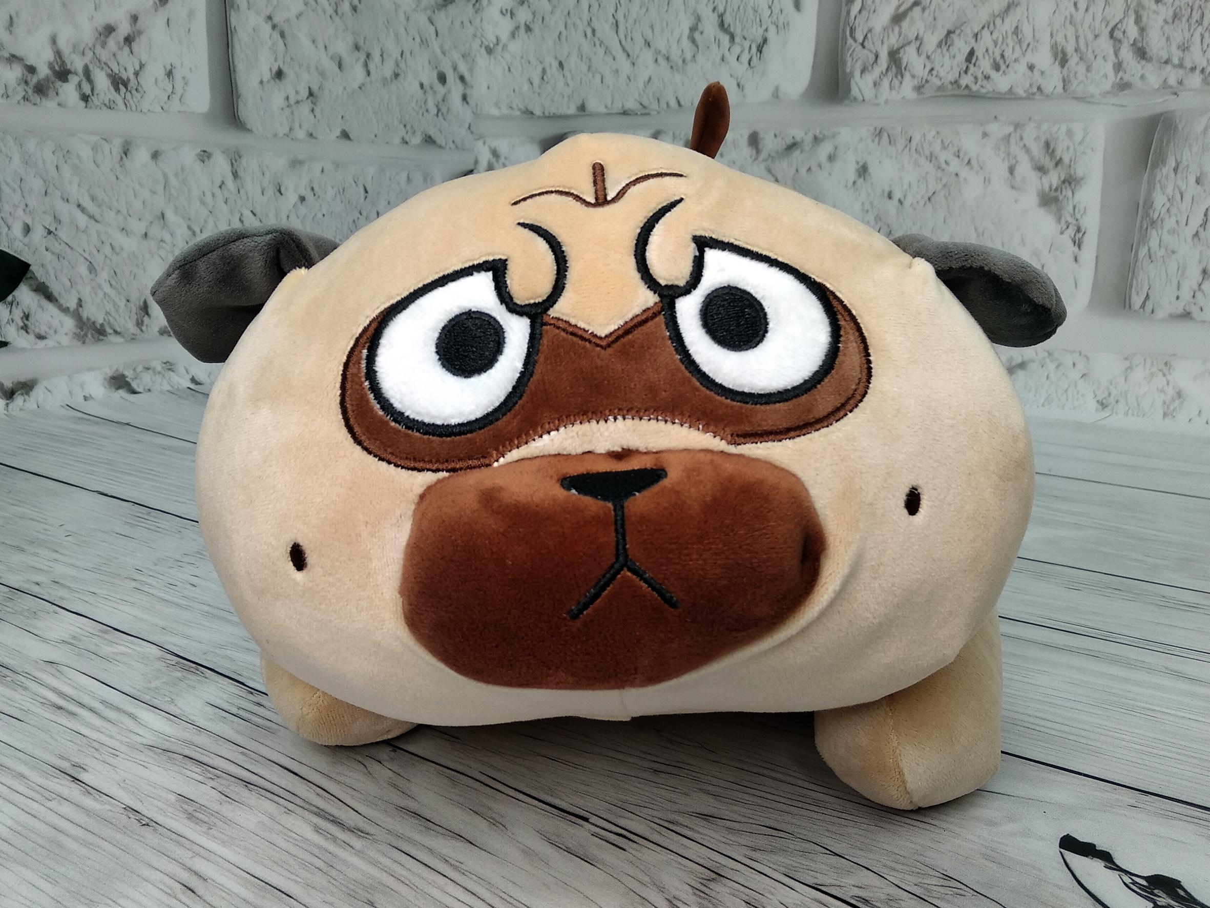 М'яка іграшка Мопс з пледом усередині довжина 60 см (15167838) - фото 2 М'яка іграшка Мопс з пледом усередині довжина 60 см (15167838) - фото 2