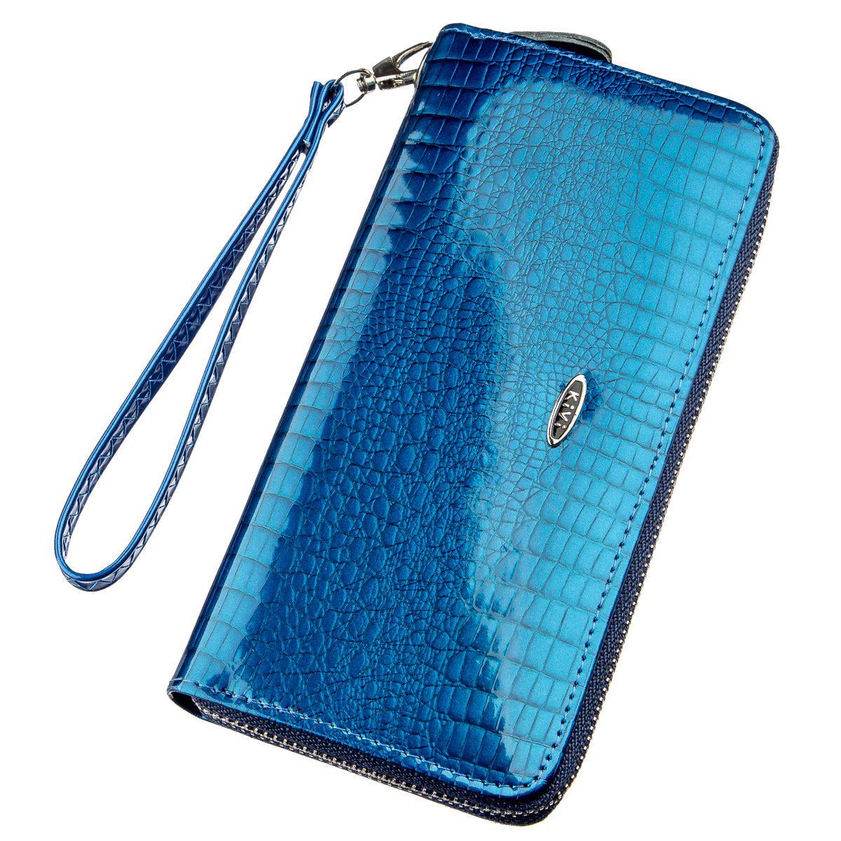 Кошелек женский Kivi-wallet 19028 кожа Синий