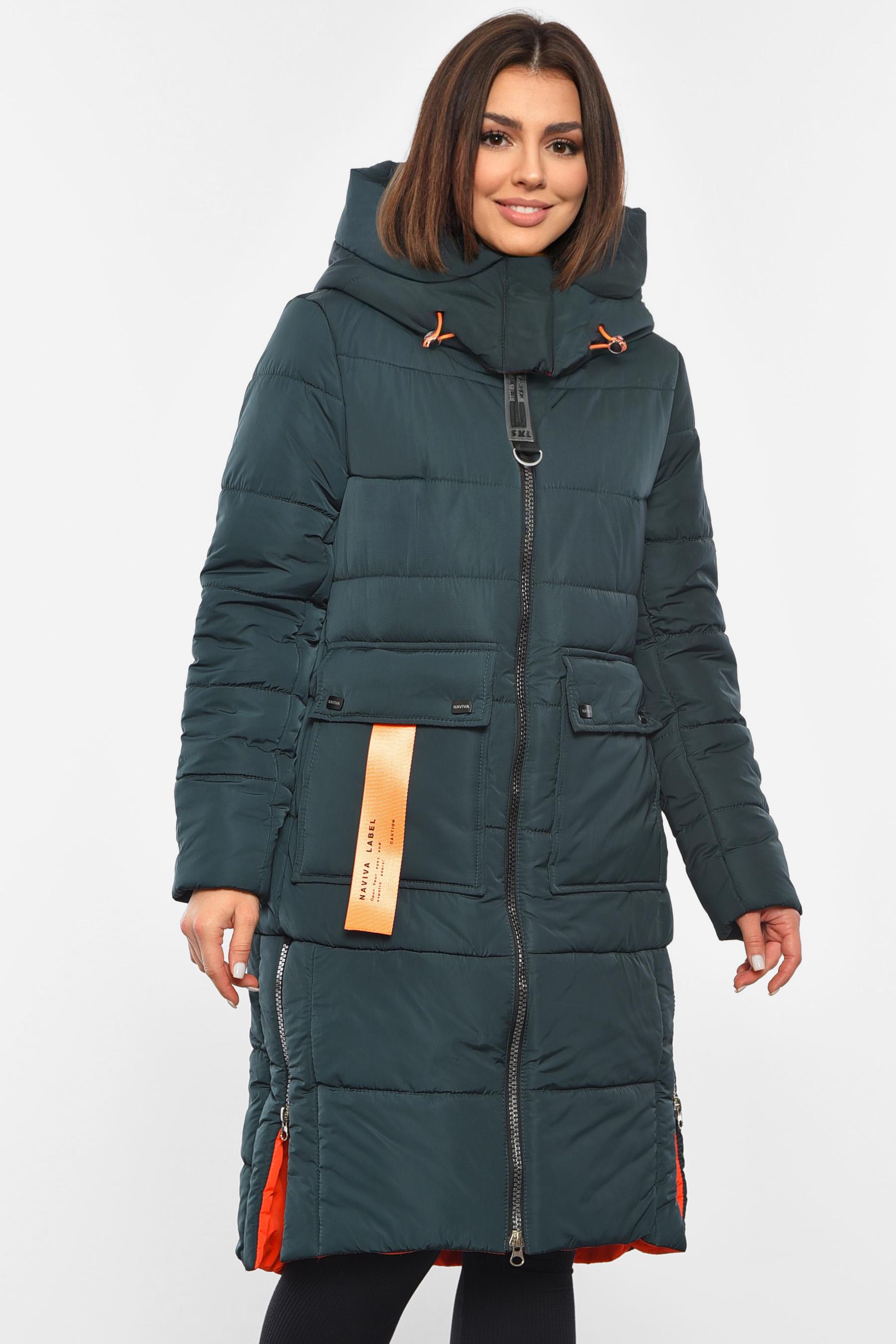 Куртка жіноча єврозима 5XL Темно-зелений (193367) - фото 2 Куртка жіноча єврозима 5XL Темно-зелений (193367) - фото 2