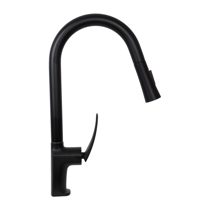 Смеситель для кухни с выдвижным изливом MONE Deluxe KINGDOM 7381381B Black - фото 3 Смеситель для кухни с выдвижным изливом MONE Deluxe KINGDOM 7381381B Black - фото 3