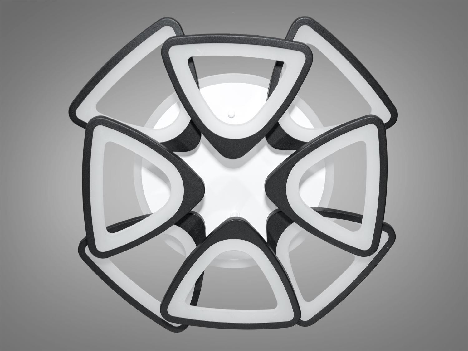 Люстра LED с пультом управления 150W Черный (S8118/4+4BK) - фото 3 Люстра LED с пультом управления 150W Черный (S8118/4+4BK) - фото 3