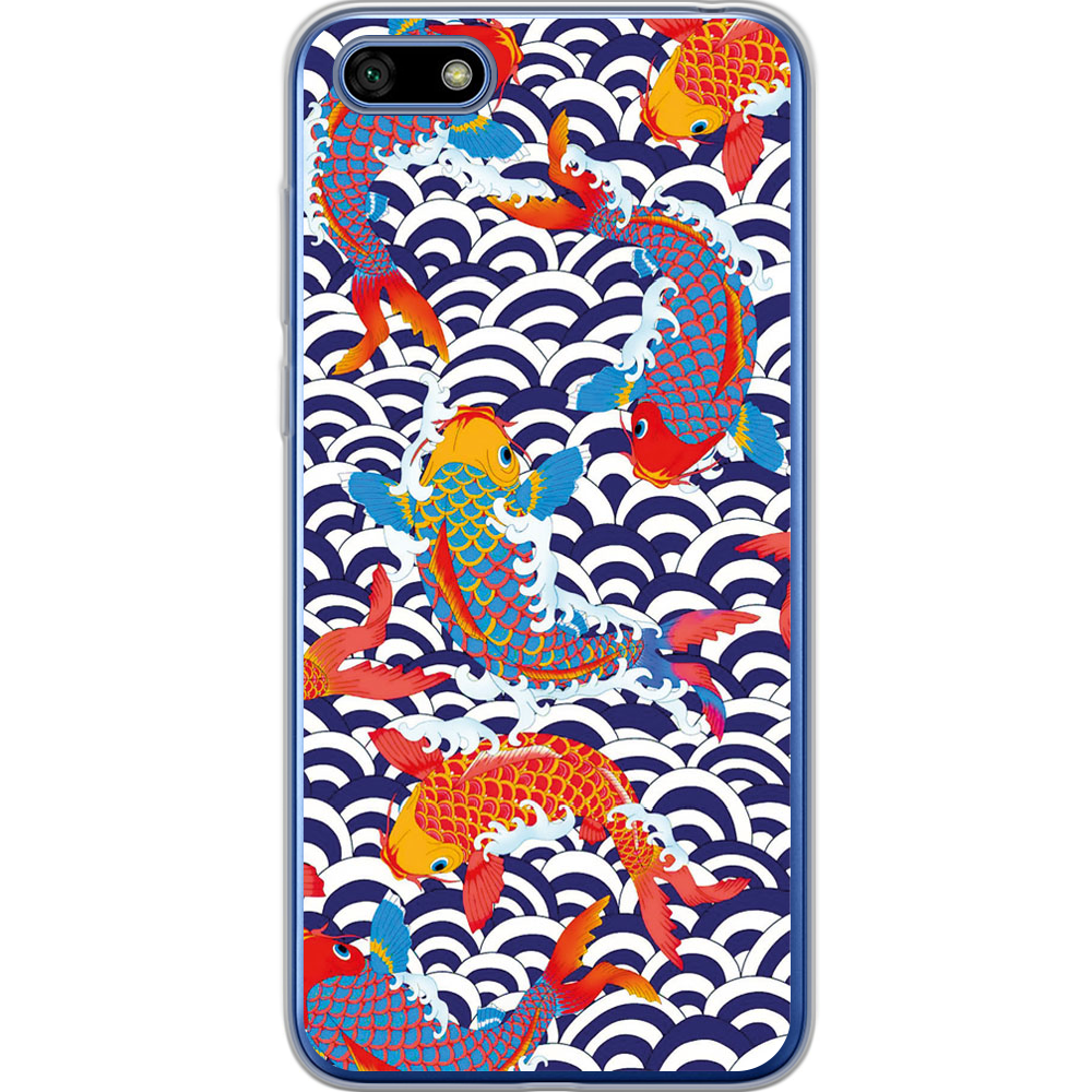 Чохол BoxFace Huawei Y5 2018 Koi Fish Прозорий силікон (33370-up2477-33370)