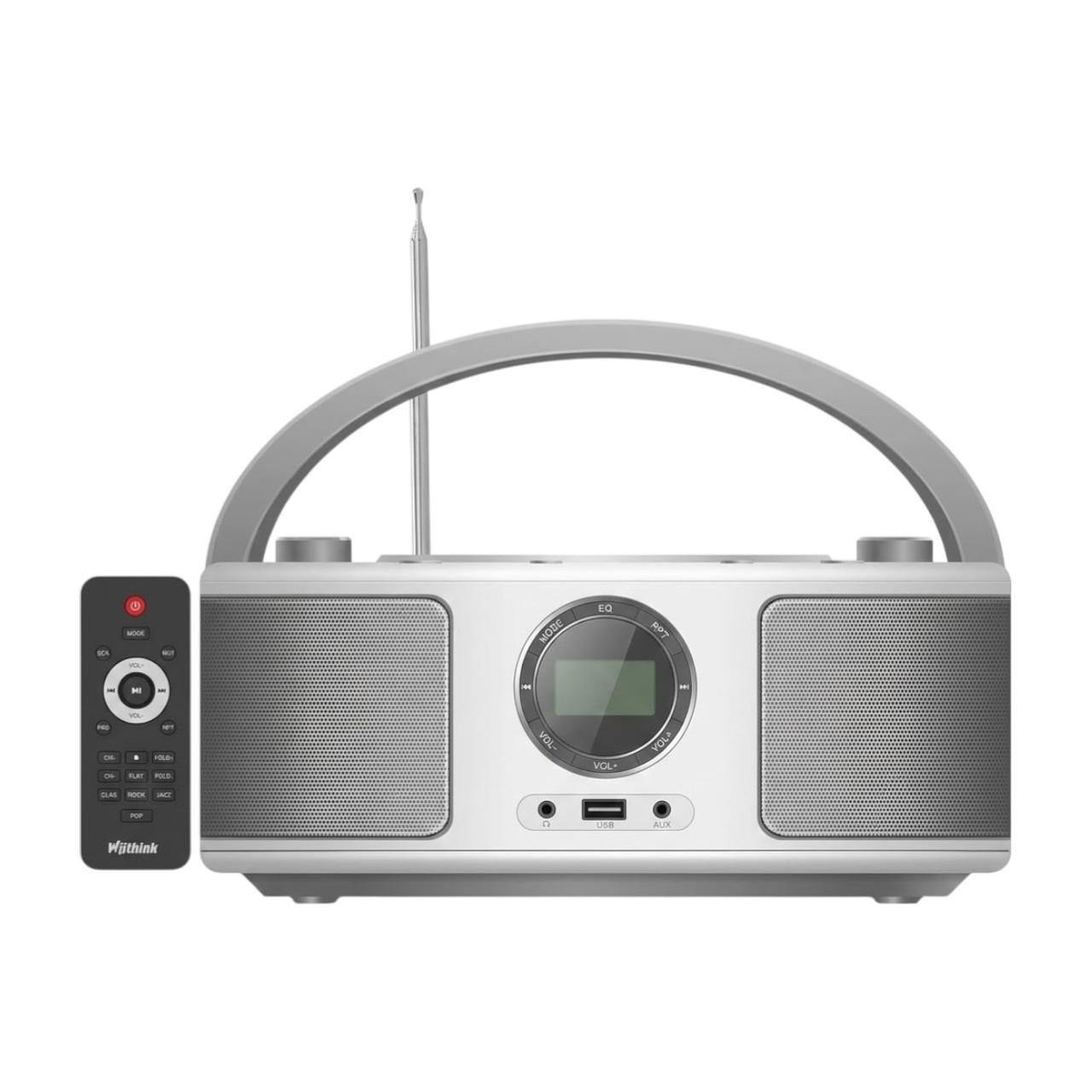 Плеєр CD портативний WIITHINK Boombox з Bluetooth та FM-радіо (32940642)