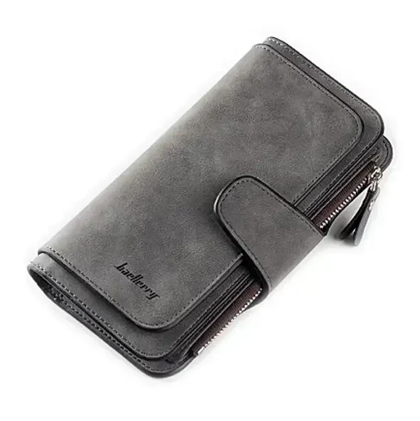 Кошелек женский Baellerry 2345 5 отделений под купюры 18,5х11х3 см Графитовый - фото 1