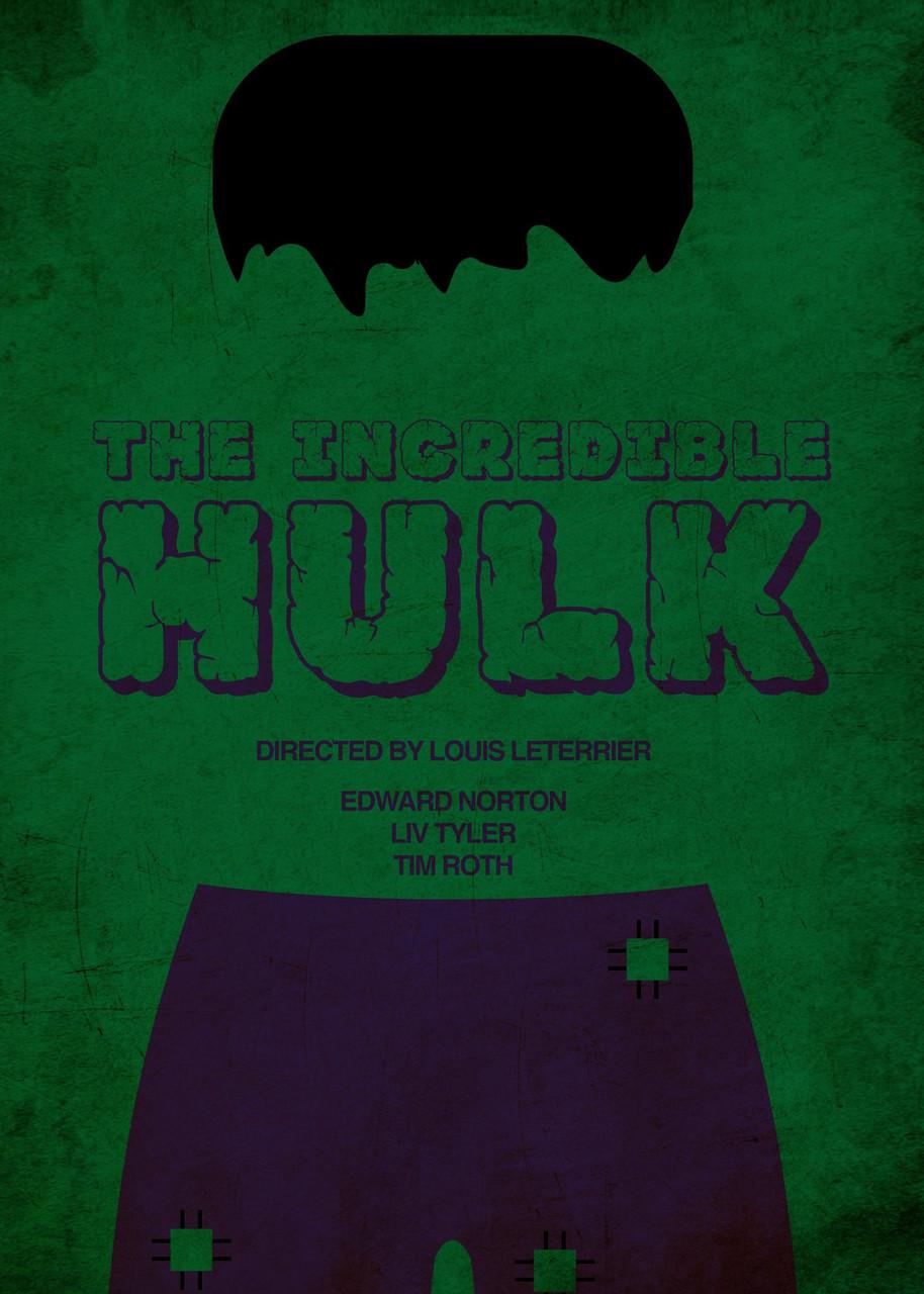 Картина постер Gee! Hulk Халк надпись 40х60 см HK.09.073