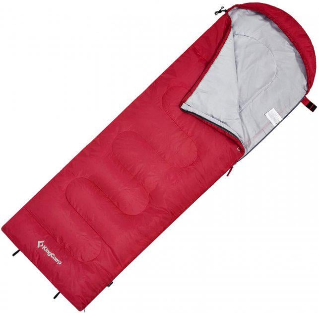Спальник KingCamp Oasis 250XL Crimson R (правий) (1026-KS3222_CRIMSON_R)