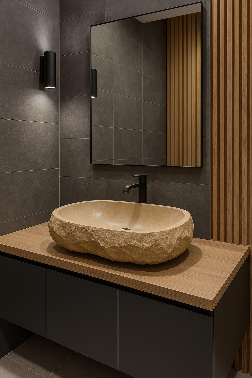 Умывальник из камня MARKAM 49х33х14 см Песочный (13736772)