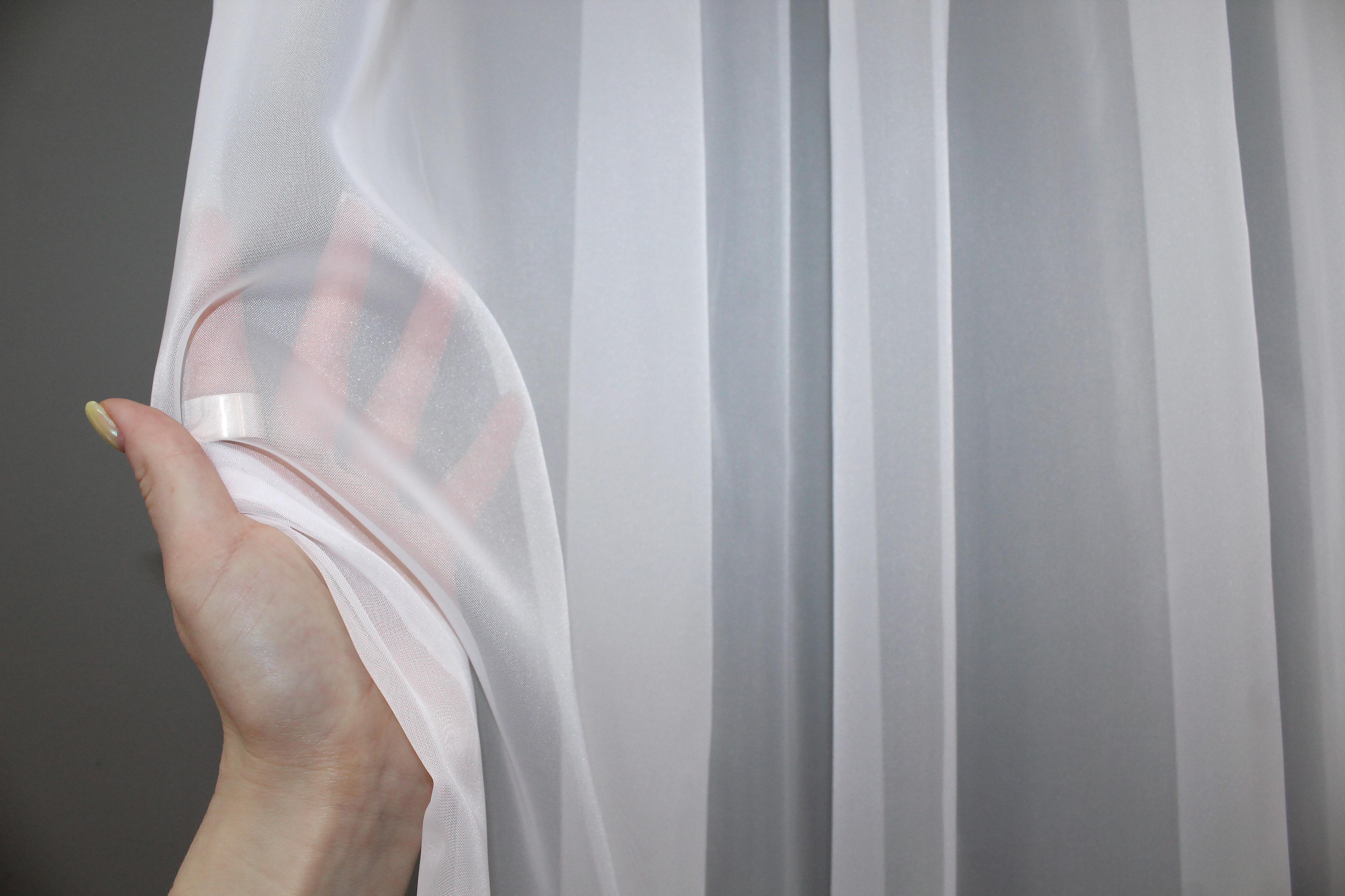 Тюль с тесьмой бантовой VR-Textil н101 шифон однотонный 500х270 см Белый (44-022) - фото 5 Тюль с тесьмой бантовой VR-Textil н101 шифон однотонный 500х270 см Белый (44-022) - фото 5