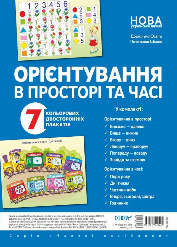 Комплект плакатов Основа Ориентирование в пространстве и времени А2. ДПН002 (2712710018005)