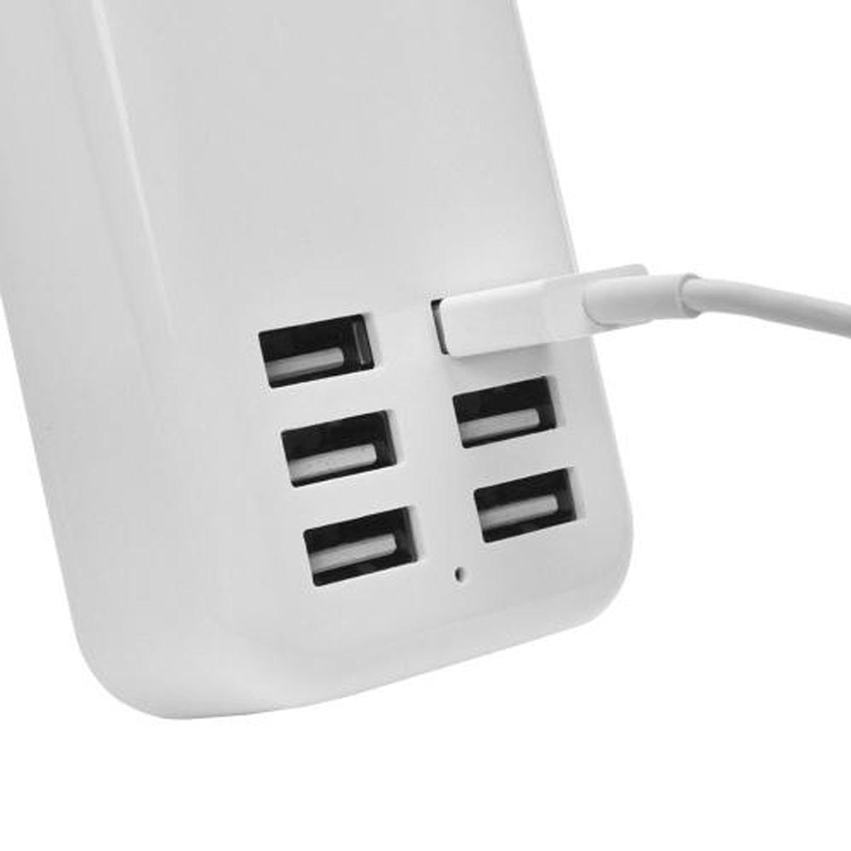 Устройство сетевое зарядное USB Power Adapter 6 портов 20 W - фото 3