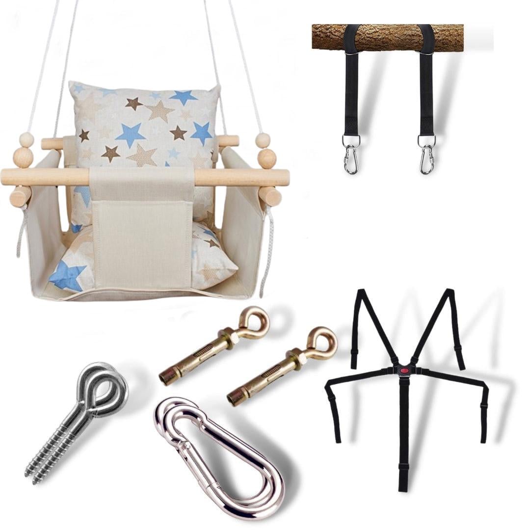 Детская качеля Infancy Звезды Молочный (9908488) Детская качеля Infancy Звезды Молочный (9908488)