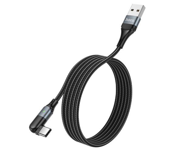 Кабель Hoco U100 Orbit USB Type-C DATA 1,2 м Черный - фото 2