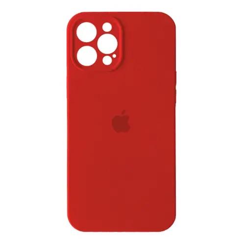 Силіконовый Чохол Накладка Закрита Камера Silicone Case Full Camera Для iPhone 12 Pro Max Red
